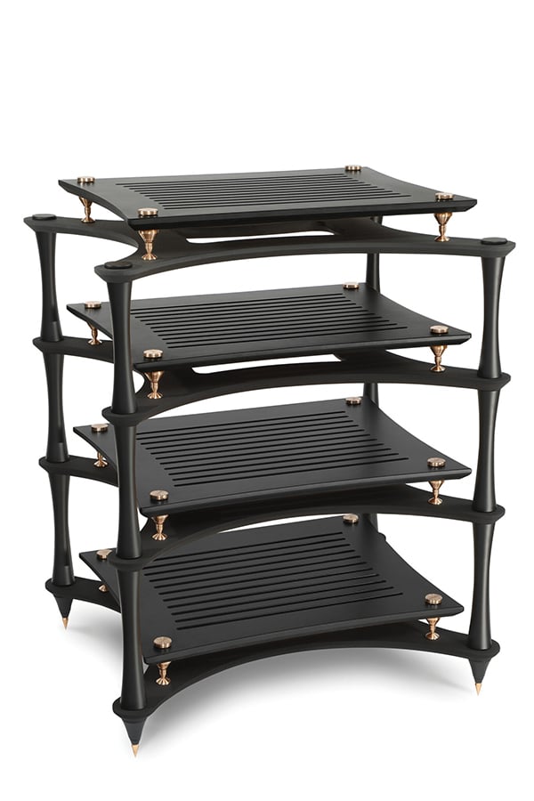 X-Reference HiFi rack with black bamboo