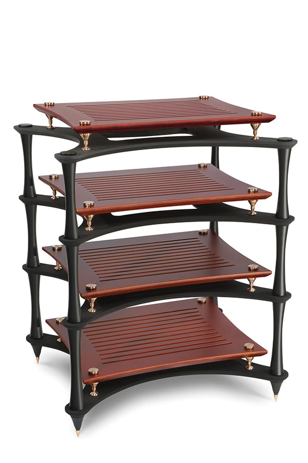 X-Reference HiFi rack with cherry bamboo