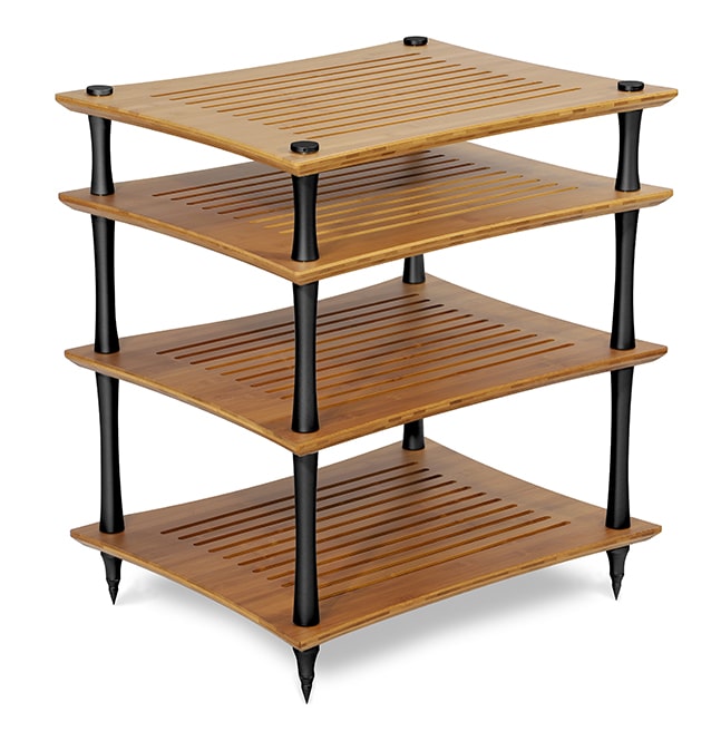performance HiFi rack SVTL natural shelves and black columns