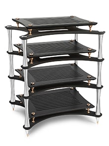 ultimate HiFi rack X-Reference with black shelves silver columns thumb
