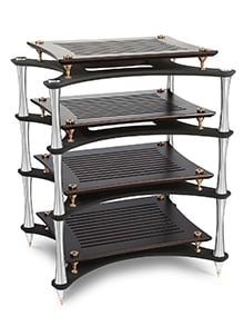 ultimate HiFi rack X-Reference with dark shelves silver columns thumb