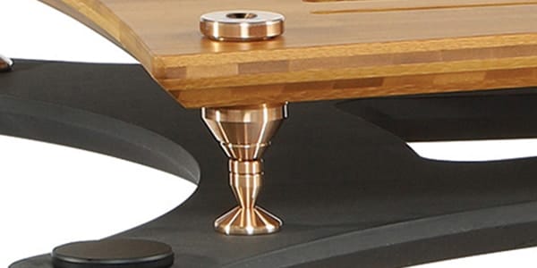X-Reference HiFi Racks - bronze foot close-up X-Reference HiFi racks bronze foot close-up